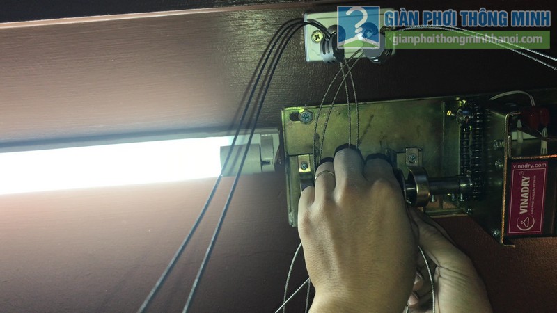 Lắp giàn phơi điện tự động tại Thanh Xuân nhà chị Luận, ngõ 6 Quan Nhân - 04