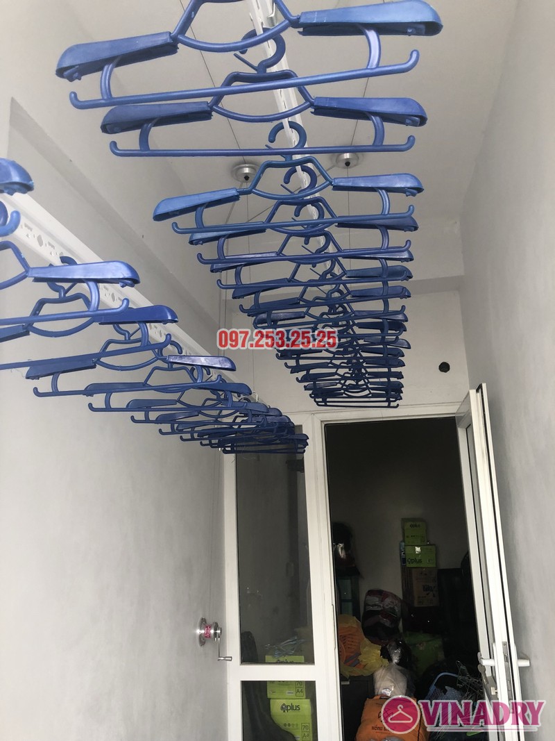 Lắp giàn phơi thông minh nhà chị Huế, căn 511 chung cư 622 Minh Khai, Hà Nội - 03
