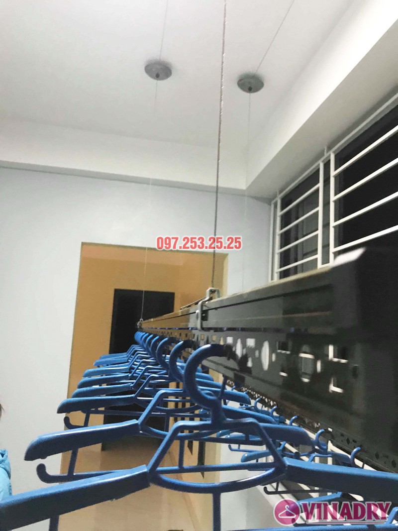 Lắp giàn phơi cao cấp Vinadry, mẫu mới 2019 nhà chị Hạ, Gia Lâm, Hà Nội - 05