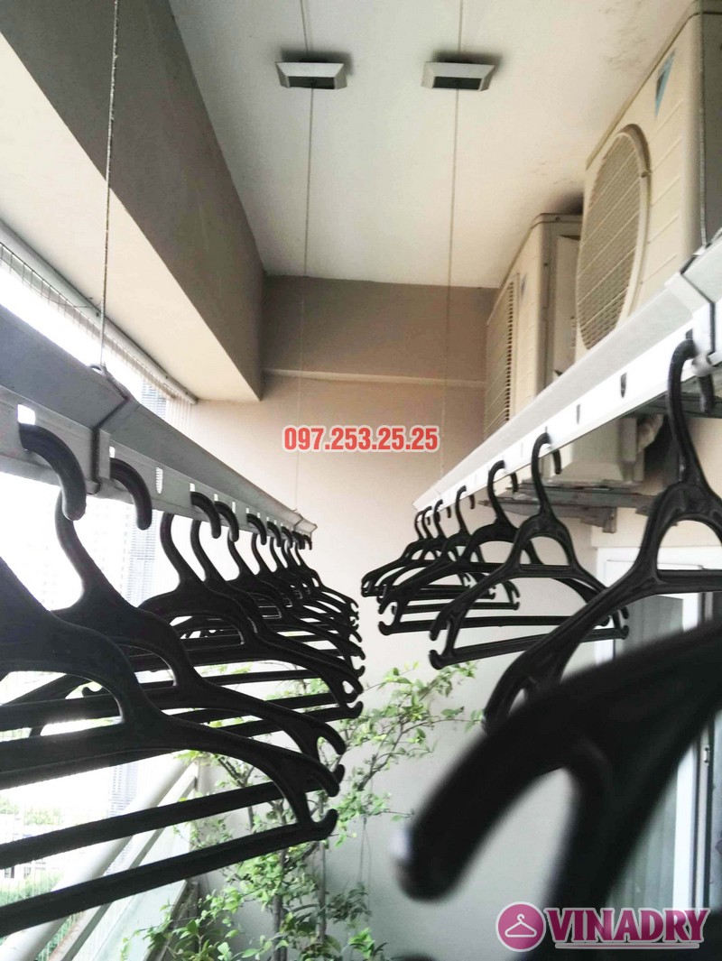 Thay dây cáp giàn phơi giá rẻ tại Hà Nội nhà chị Thơm, Tòa 24T, Hapulico Complex - 01
