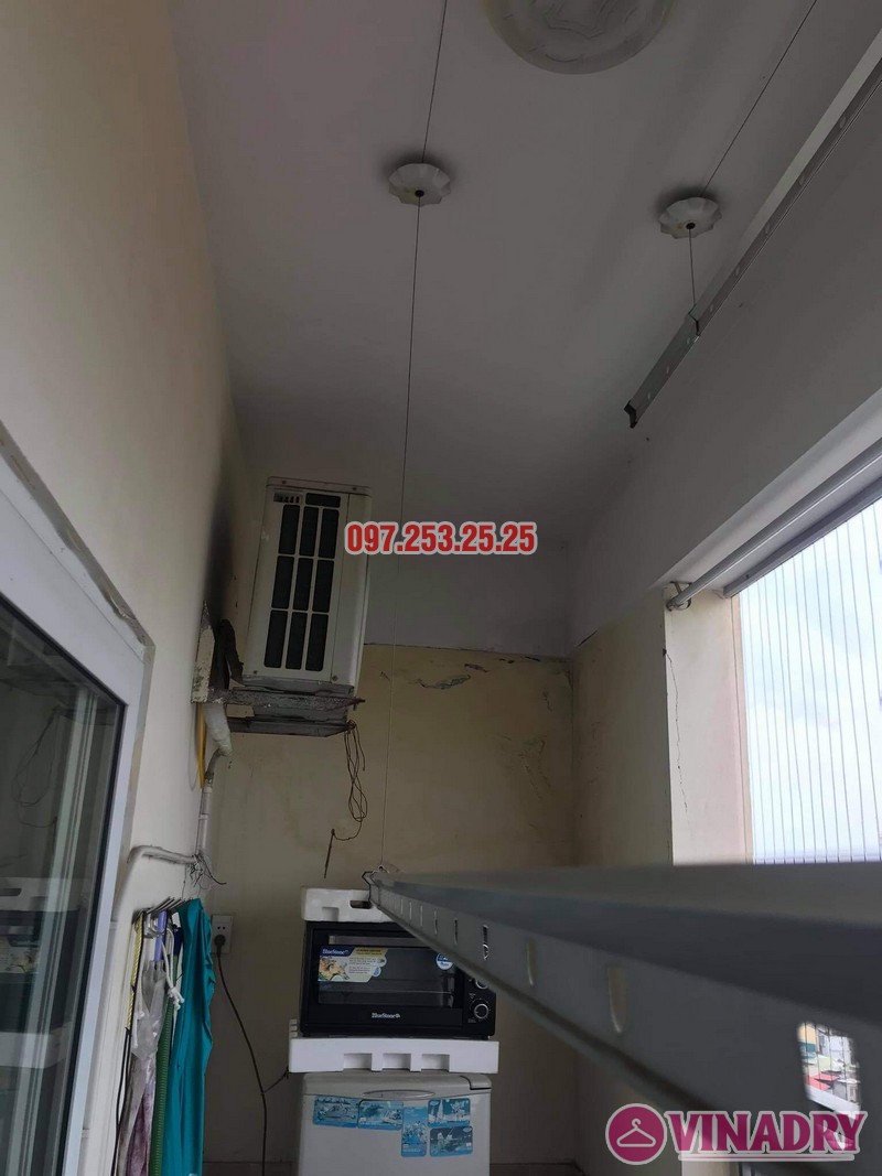 Sửa giàn phơi thông minh tại Hoàng Mai nhà anh Ba, chung cư Nam Đô Complex - 02