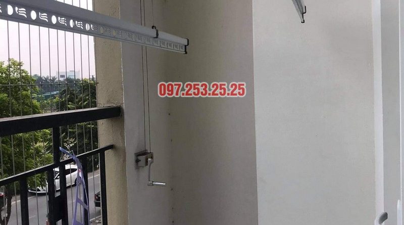 Sửa giàn phơi giá rẻ tại Long Biên nhà chị Nga, chung cư Handico 5 - 05